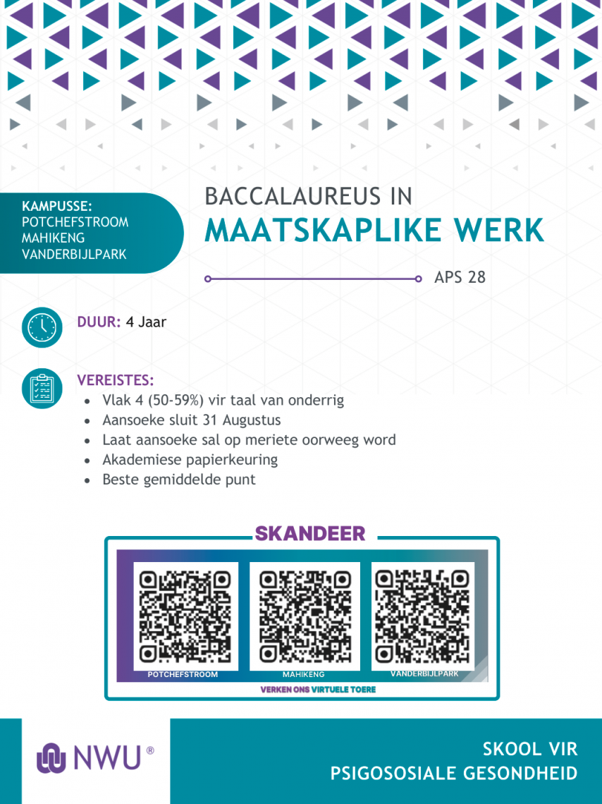 Maatskaplike Werk Health sciences nwu ac za Maatskaplike Werk Health sciences nwu ac za